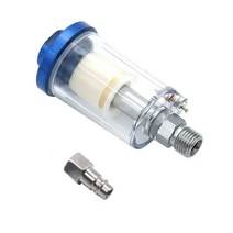 무선고압청소용물총 1/4 Water Oil Separator Inline Air Hose Trap Filter For Compressor Spray Paint An, 한개옵션0