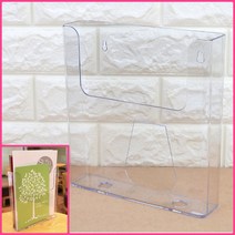 뉴리웹 걸이형 A4 카탈로그꽂이 대형 아크릴리플렛꽂이 카달로그스탠드 아크릴꽂이, 중형