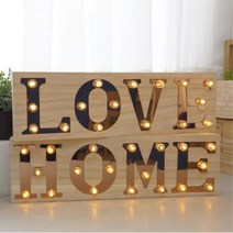 LED 사인보드 LOVE HOME 인테리어소품 오픈팻말 안내판