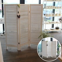 milovhi 접이식 3단 파티션 공간분리 침대 원목 낮은 파티션 까페 칸막이 가벽