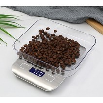 가정용 전자 저울 커피 베이킹 1kg, 스테인리스 전자 저울 1kg