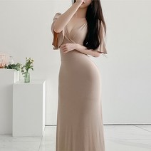 글램디브 편안한 데일리 나팔소매 롱 원피스 AE0442 릴린즈