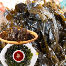 먹사부 한산도 이순신 생 물미역 생미역 돌미역 미역 귀 줄기 산모 1kg 2kg 3키로, [당일채취] 생미역