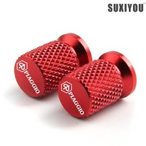 CNC 타이어 밸브 에어 포트 커버 캡 바이크 오토바이 액세서리 PIAGGIO VESPA MP3 500 BYQ100T Beverly 300 Liberty 125 150, [02] Red-PIAGGIO