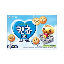 롯데 인간사료 스낵바 어린이간식 칸쵸 끼리크림치즈 196g 사무실다과 홈파티, 3개