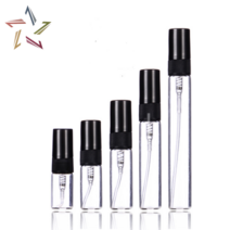 미니 심플 스프레이 2 3 5 7 10 ml 향수 공병 유리 리필 미스트 용기, 블랙7ml