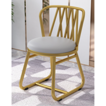 화장대스툴의자 콘솔의자 메이크업스툴 등받이 프렌치 네일샵 카페 디자인 체어 인테리어, K