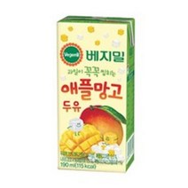상품상세설명참조 원하프애플망고두유 190mlx16팩베지밀, 16개