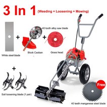 가정용 잔디깎이 강력한 편안한 무선 벌초 자주식 잔디깎는기계4행정 엔진 가솔린 잔디 트리머 깎는 기계 r, 02 3 IN 1