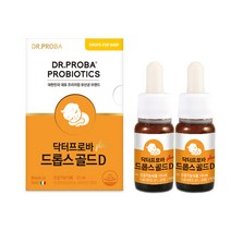 닥터프로바 드롭스 골드D 아기유산균 13.7ml x 2개, 단품, 단품