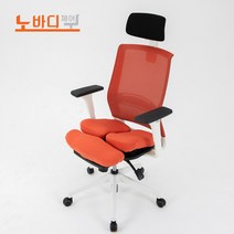 노바디체어 허리편한의자 허리에좋은 사무용 학생 의자 K-55, K-55 오렌지