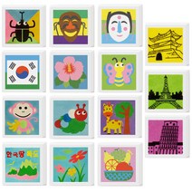 [동화오피스] 데코샌드 액자만들기 / 샌드아트 DIY 어린이 만들기키트, 123 들꽃, 1개