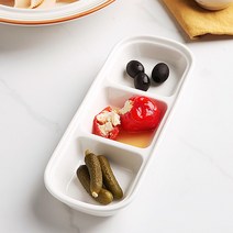 대경 푸코 도자기 나눔 종지 칸막이 접시 소스볼 간장 초장 그릇, 2절