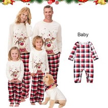 크리스마스 커플룩 패밀리룩 크리스마스 실내복새해 겨울 패션 커플 스마스 잠옷 가족 의류 세트 어머니 옷 스마스 사슴 잠옷 선물