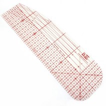 행복한다이세상 논슬립 아이론 시접자 10 x 30cm 빨간눈금 다리미시접자 아이롱시접자