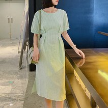 에바세즈 몰리스 체크 롱원피스