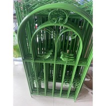 가드닝 넝쿨지지대 정원꾸미기 철제 화단 가든 식물지지대 휀스 베란다 장미 등나무 식물 등반, 그린 중형 180x50
