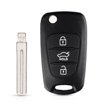 원격시동 스마트키 복사 경보기 차키 순정 버튼 자동차 KEYYOU-플립 원격 자동 키 셸 기아 리오 3 피칸토, 02 Model 2_01 For Hyundai
