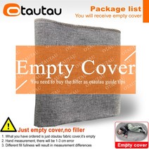 빈백 1인용빈백쇼파 쇼파 쿠션 의자 OTAUTAU 4ft 커버 코튼 린넨 소시지 소파 Beanbag 침대 게임 영화 주머니 라운지 안락 DD4MM1T, 01 H50xD60xW123cm-cover, 01 dark grey