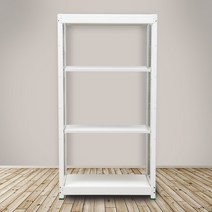 영진앵글 철제선반 경량랙 4단 무볼트 조립식 앵글 철제 선반, 1200X450, 4단(독립형), 높이1200