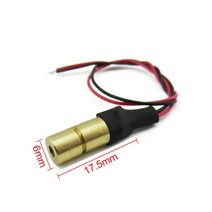 650nm 5mW 3V 5V 빨간색 레이저 포인터 도트 산업용 등급 초점 모듈 재봉 버튼 머신 마킹 로케이터, [01] 35V, [02] 6mm 175mm