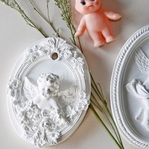 꽃구름 아기 천사 실리콘 수제몰드 석고방향제 만들기 재료 DIY