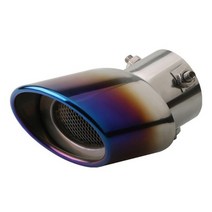 머플러튜닝 배기음튜닝 자동차머플러 인터페이스 63mm 단일이중 콘센트 범용 자동차 배기 팁 스테인레스 스틸 자동 머플러 테일 파이프 자동차 액세서리 1.5l-2.2l, 유형 m