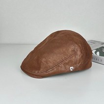 피에르가르뎅 가을 겨울 내츄럴 인조 래더 중년 남성 헌팅캡