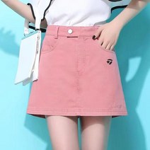 골프치마바지 패션 여성 골프웨어 스커트 골프 반바지 여름 탄성 허리 포켓 a 라인 넓은 다리 바지