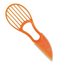 파인애플커터기 3In 1 아보카도 슬라이서 Corer 버터 과일 필러 펄프 분리기 플라스틱 나이프 주방 야채 도, 02 Orange