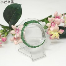 쑥비취 금장 염주 3mm - 아벤츄리 천연원석 108염주불교팔찌 합장주 소원악세사리