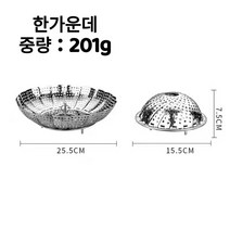 스테인리스 찜통, 한가운데