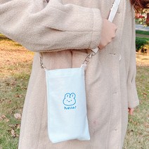 달자샵 1+1 귀여운 동물 프린팅 물통주머니 텀블러 에코 크로스백, 1개+1개, 곰돌이