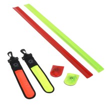 SMC 형광반사 발목밴드 LED 반사클립 자전거 야간반사, 03. LED가방 반사띠 형광그린