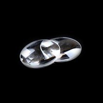 VR풀트래커 Google 판지 가상 현실 3d vr 용 2pcs 직경 25mm 양면 볼록 울트라 클리어 렌즈, 없음