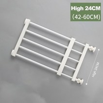Household Pet Isolation Door Protection Anti-Blocking Cat and Dog Gate Fence Indoor Railing, [01] White