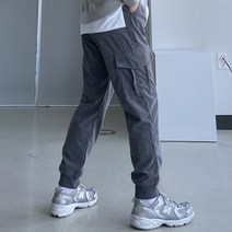 우모르 남자 코듀로이 골덴 조거팬츠 골지 카고 조거팬츠 빅사이즈 조커팬츠