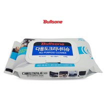 유니크앤몰 불스원 다용도 크리너티슈70매(찌든때 제거 오염방지 세정제 물티슈 클리너), 5개