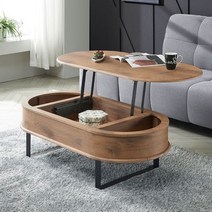 [천삼백케이] [블랑누보] 브릿지 거실 리프트 테이블 1190 (4colors), 화이트