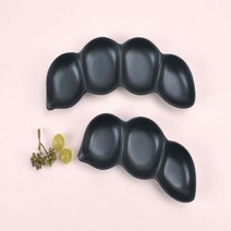 네칸 나눔 플레이트 접시 테이블 웨어 종지 4칸 찬기 반찬 그릇 담기 멜라민