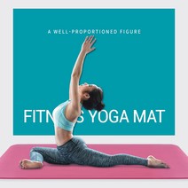 제이와이홀딩스 NBR 요가매트 집에서 운동 트레이닝 깔개, 핑크