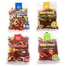 바우와우 대용량 1kg 가성비 강아지간식 버거간식 100g x 10봉 치킨/양고기/콤보/오리, 치킨