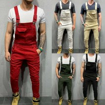 남자 데님 청바지 영국 Mens 패션 데님 Dungaree Bib Overalls 점프 슈트 Moto Biker Jeans Pants Trousers 2019 New