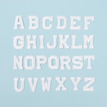 알파벳 열접착 와펜 26종세트 DIY 자수패치 뱃지 고무신 군인 리폼 커스텀 예쁜로고 커플 옷수선 추억