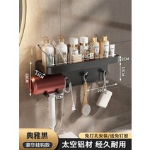 화장실 드라이기 선반 욕실 세면대 벽걸이 수납, F