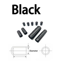 1.3-24mm PVC 탄성 고무 먼지 절연 스레드 보호기 플매트 카펫 러그 스틸 파이프 슬리브 캡 케이블 와이어 보호 10 개, [02] Black, [02] 10PCS D1.5mm