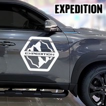 렉스턴스포츠 칸 익스페디션 스티커, 화이트