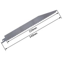 240mm BIM 톱 블레이드 치아 왕복 톱날 대나무 뼈 플라스틱 손 도구 절단, 한개옵션0