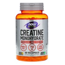 Now Foods 나우 푸드 Sports 크레아틴 일수화물 750mg 캡슐 120정