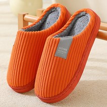 리리플리 코듀로이 보온 남녀공용 털 슬리퍼